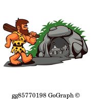 caveman clipart barbaric