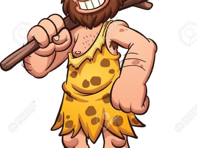 caveman clipart big