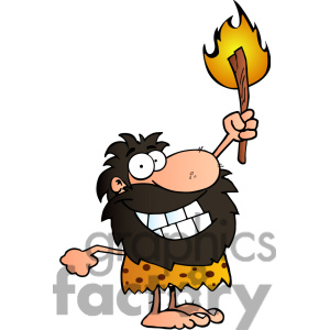 caveman clipart cartoon