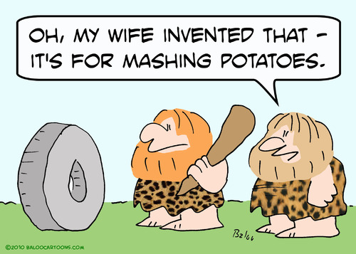 caveman clipart caveman wheel