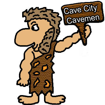 Cave city glitter graphics. Caveman clipart group