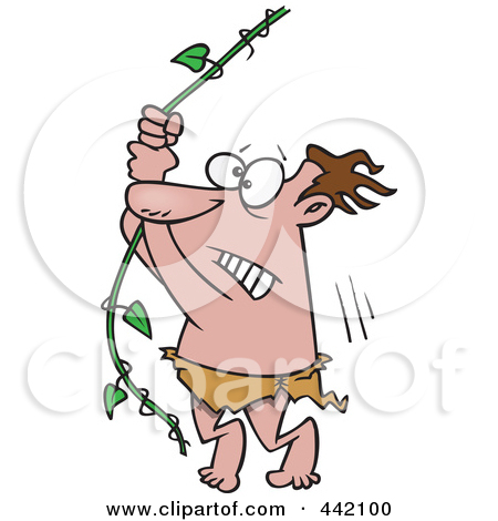 caveman clipart man jungle