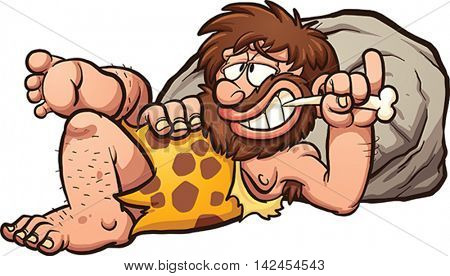 caveman clipart man jungle