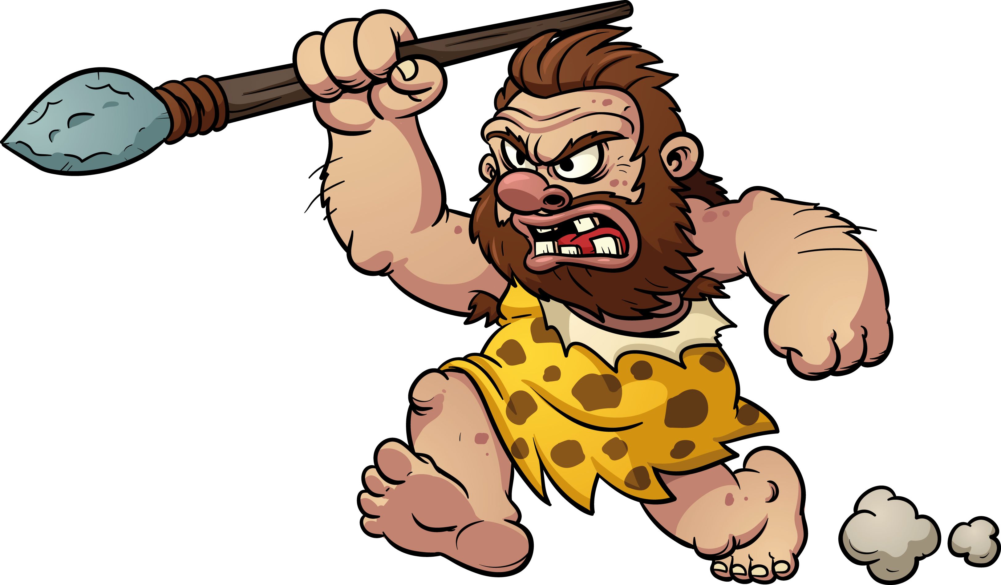 caveman clipart man jungle clipart, transparent - 401.69Kb 3250x1900.
