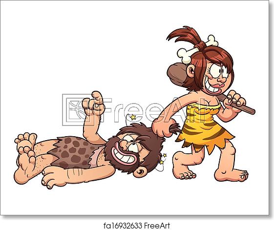 caveman clipart primitive person