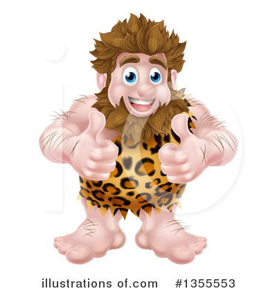 Caveman clipart strong. Illustration by atstockillustration 