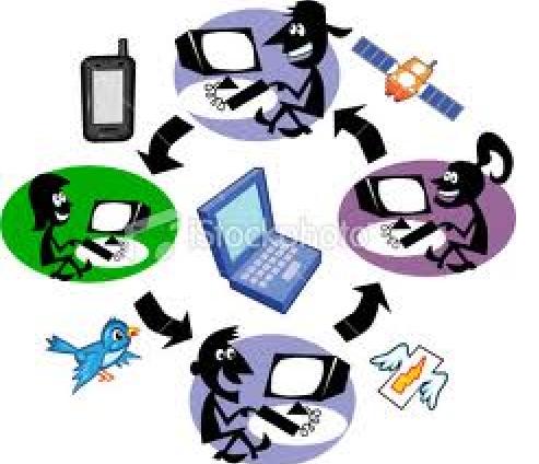 Caveman clipart technology. Tablet modern article on
