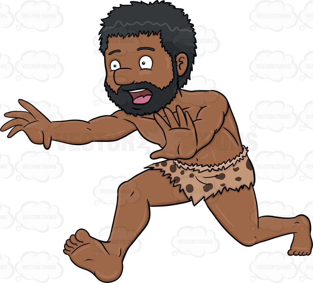 caveman clipart wild man