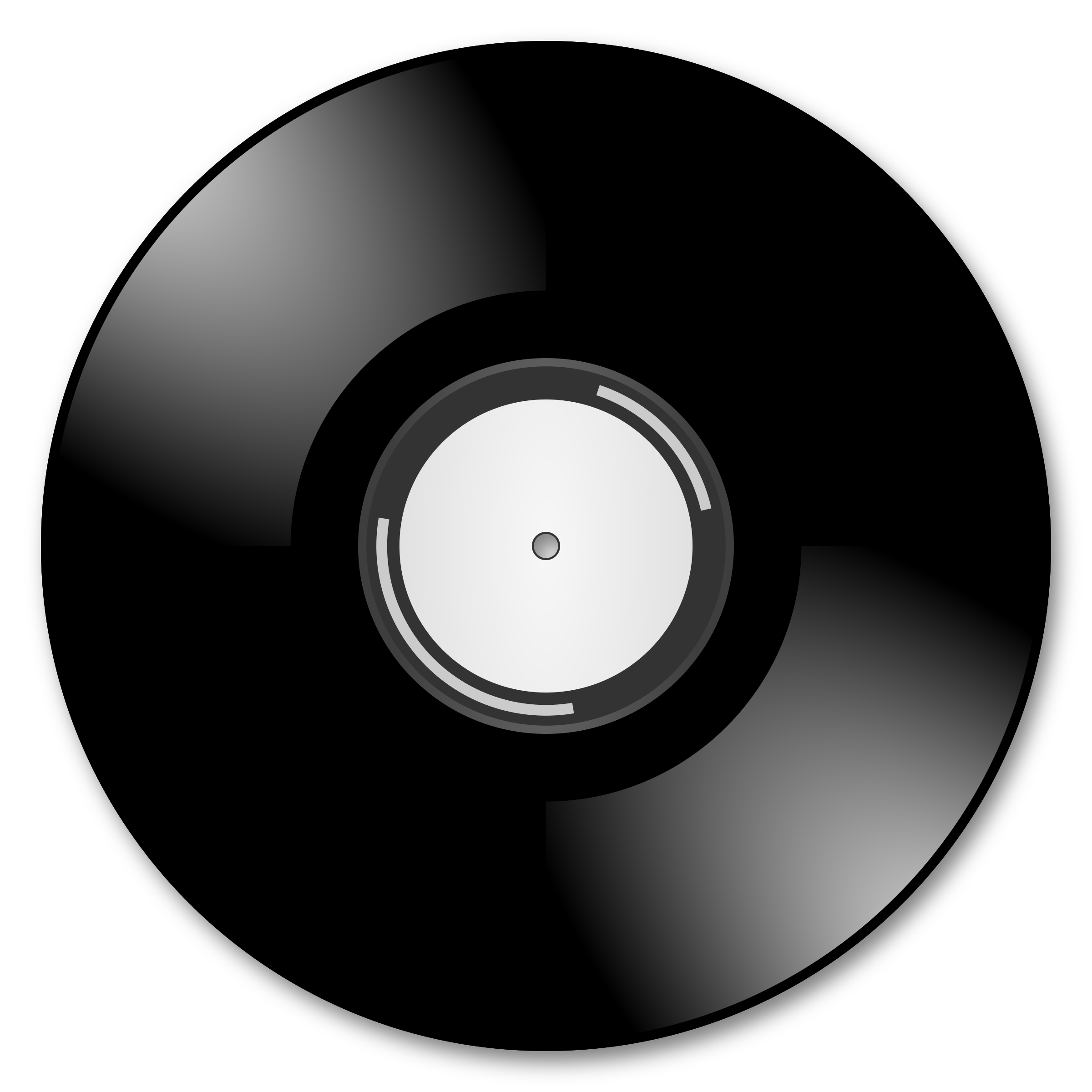 Clipart music disk. Vinyl records big image