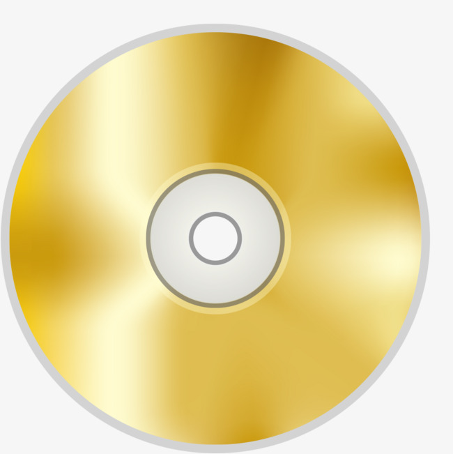 cd clipart gold