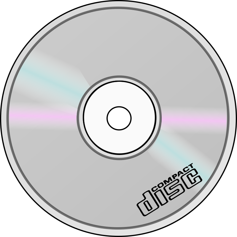 Clipart music disk. Compact disc medium image