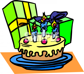 Clipart present birthday cake. Free celebration food cliparts