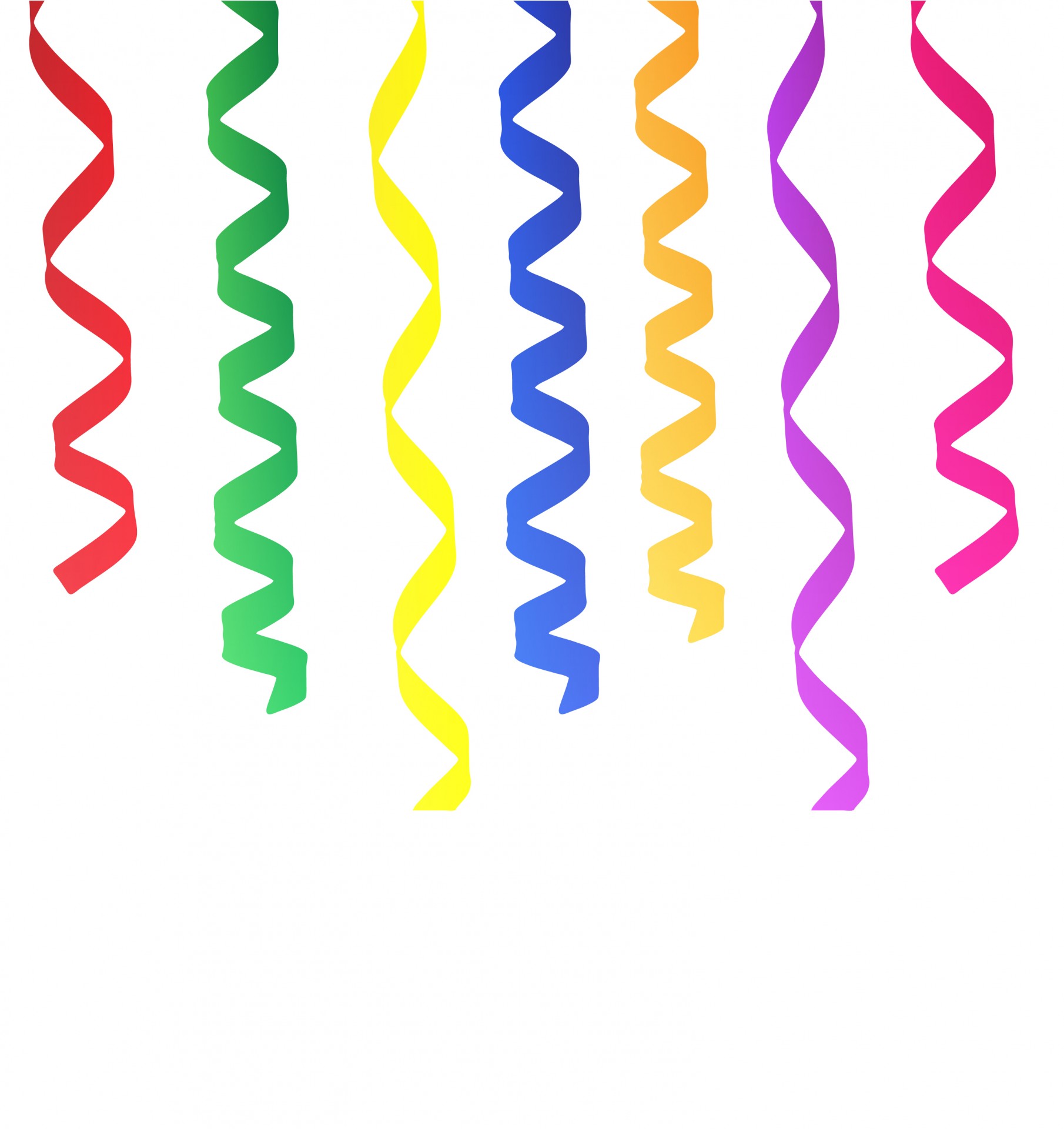 Streamers clipart. Ribbons colorful free stock
