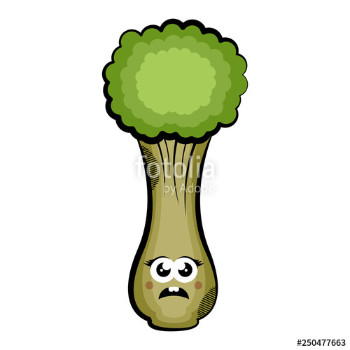 celery clipart sad