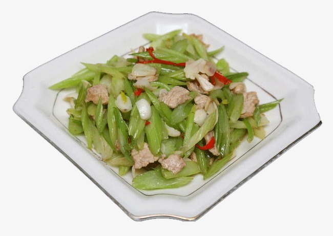 Celery clipart slice. Pork slices home cooking