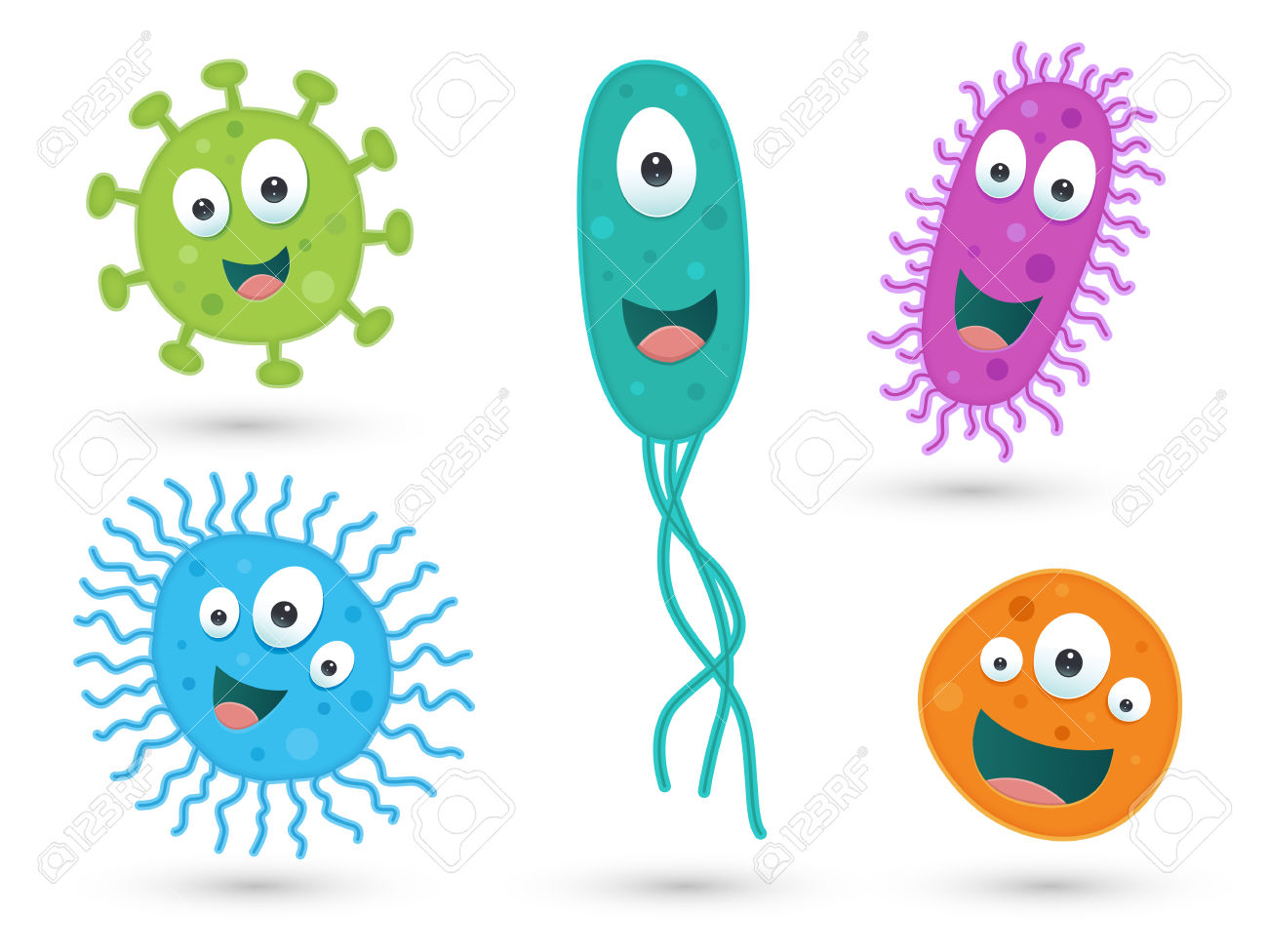  collection of cute. Bacteria clipart bacteria cell