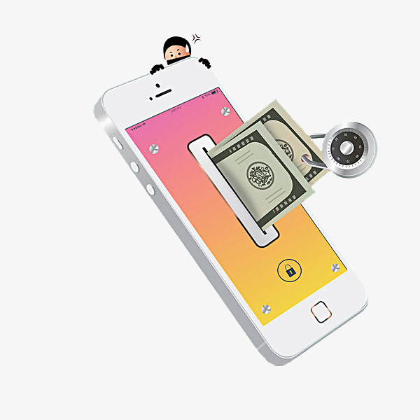 Cell clipart mobile phone. A money thief png