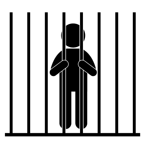 Jail clipart offender. Bar silhouette at getdrawings
