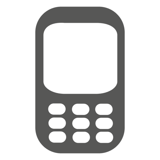Cellphone icon silhouette transparent. Cell phone vector png