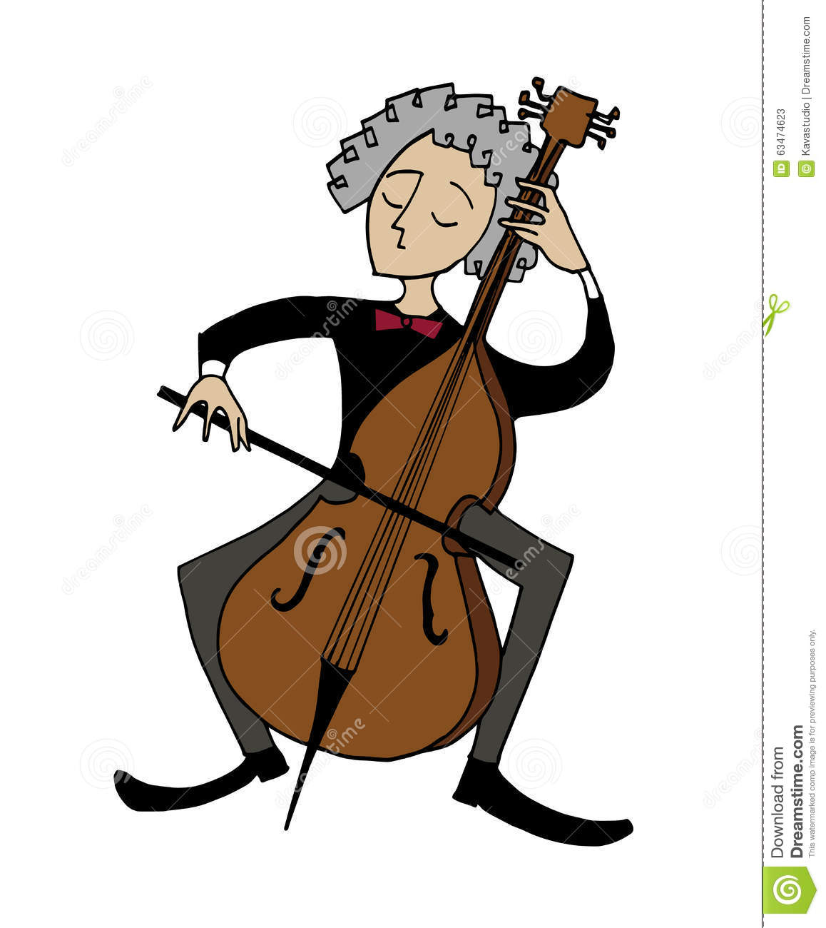 cello clipart animated