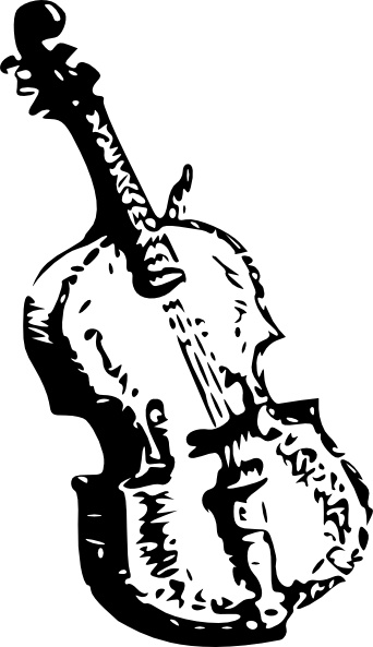 cello clipart drawn