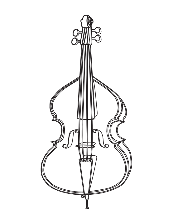 Cello clipart outline. Drawing at getdrawings com