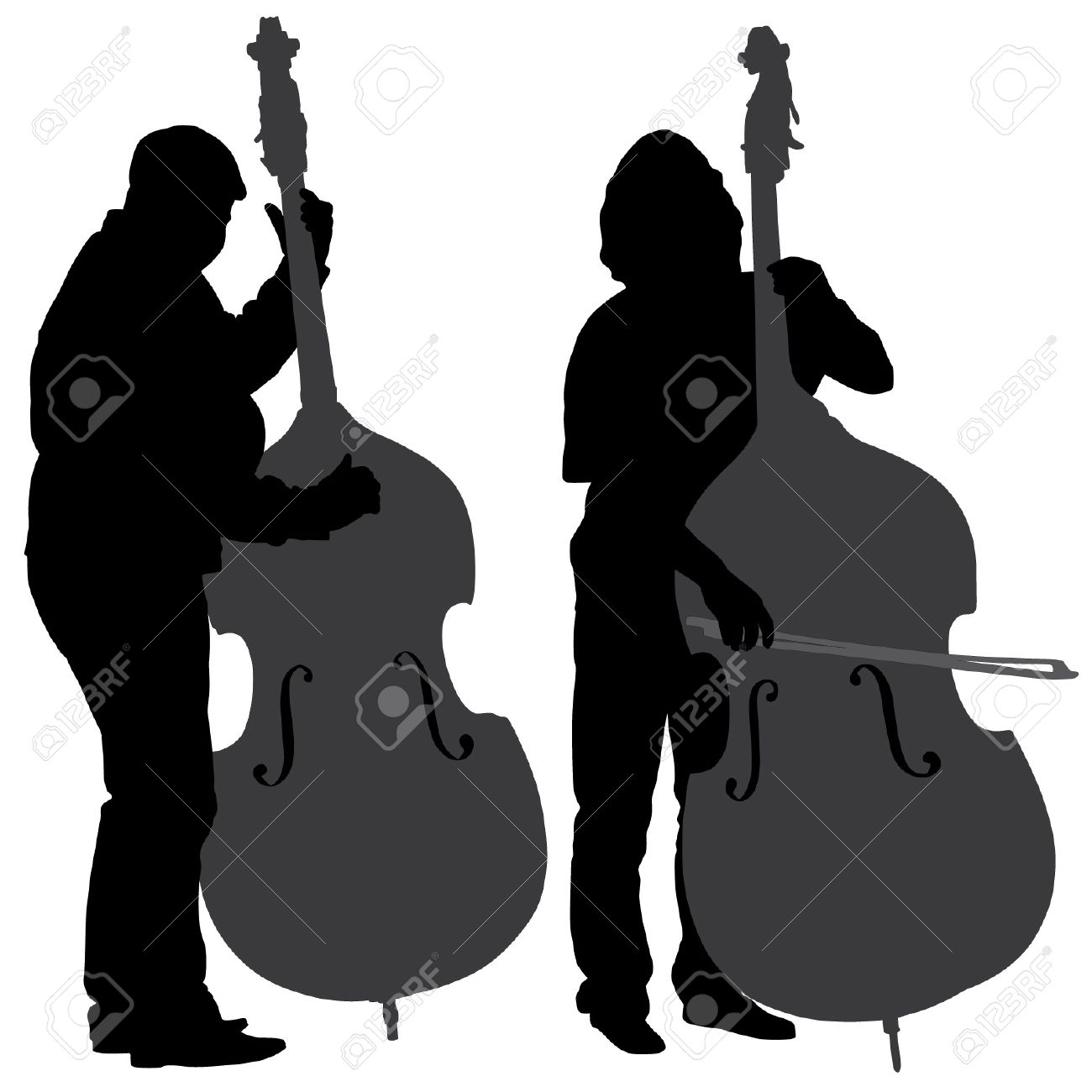Cello clipart silhouette. Violin clip art at