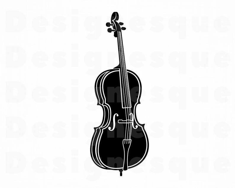cello clipart vector