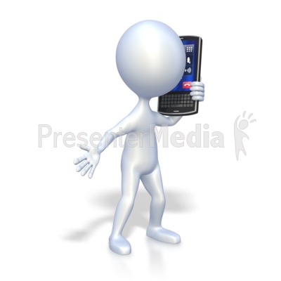 Presenter media powerpoint templates. Cellphone clipart animated