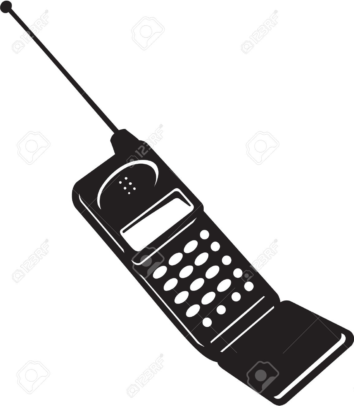 Mobile phone clipartxtras in. Cellphone clipart black and white
