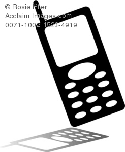 Cellphone clipart clip art. Illustration of a silhouette