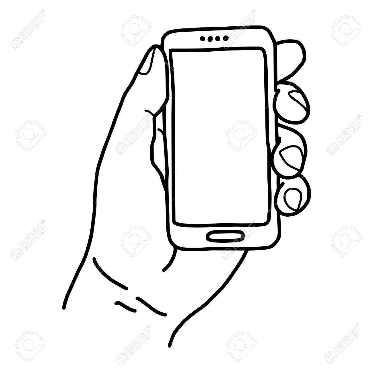 Cellphone clipart drawing. Cell phones at getdrawings