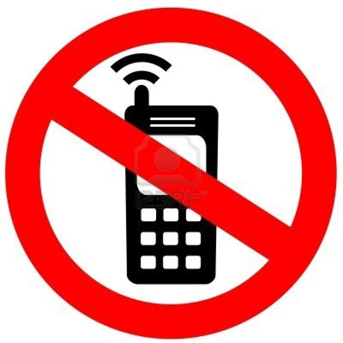 No cell phones sign. Cellphone clipart mobile logo