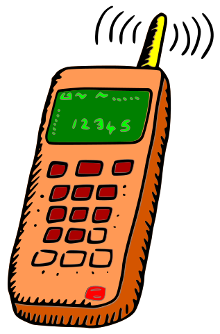 cellphone clipart mobile number