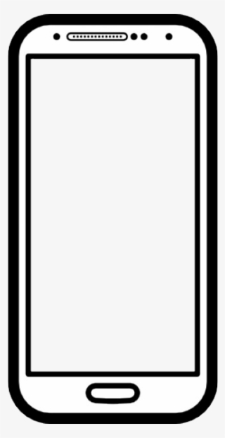 Phone png transparent image. Cellphone clipart outline