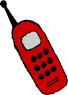 A perfect world communications. Cellphone clipart red