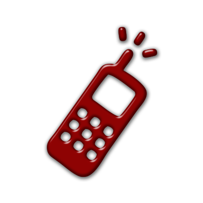 Phones icon panda free. Cellphone clipart red