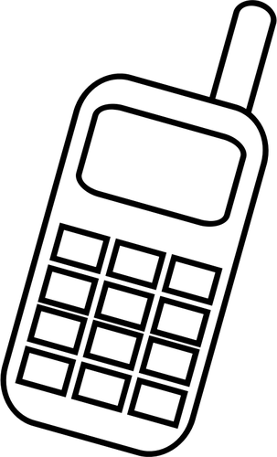 cellphone clipart solid object