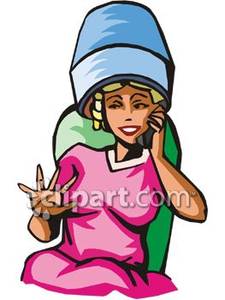 Talking on her cell. Cellphone clipart woman