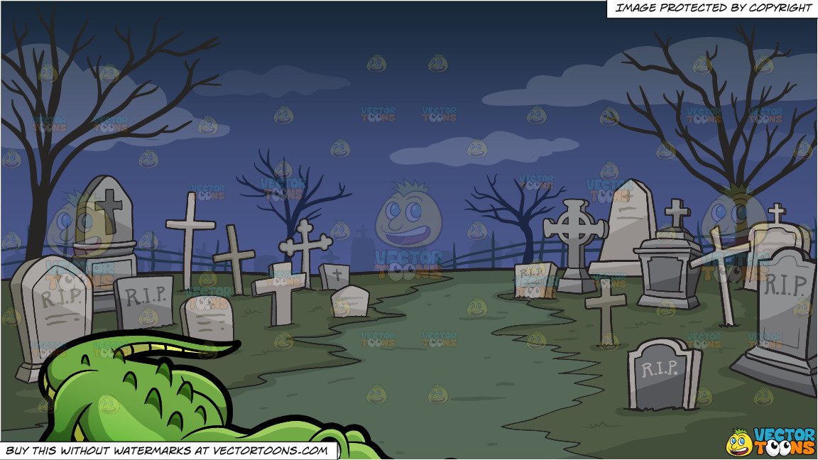 graveyard clipart background