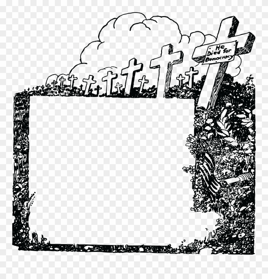 Cemetery clipart black and white. Free of a soldiers