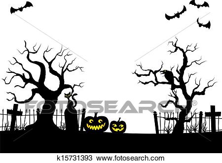 Cemetery clipart black and white. Cenetery night drawing free