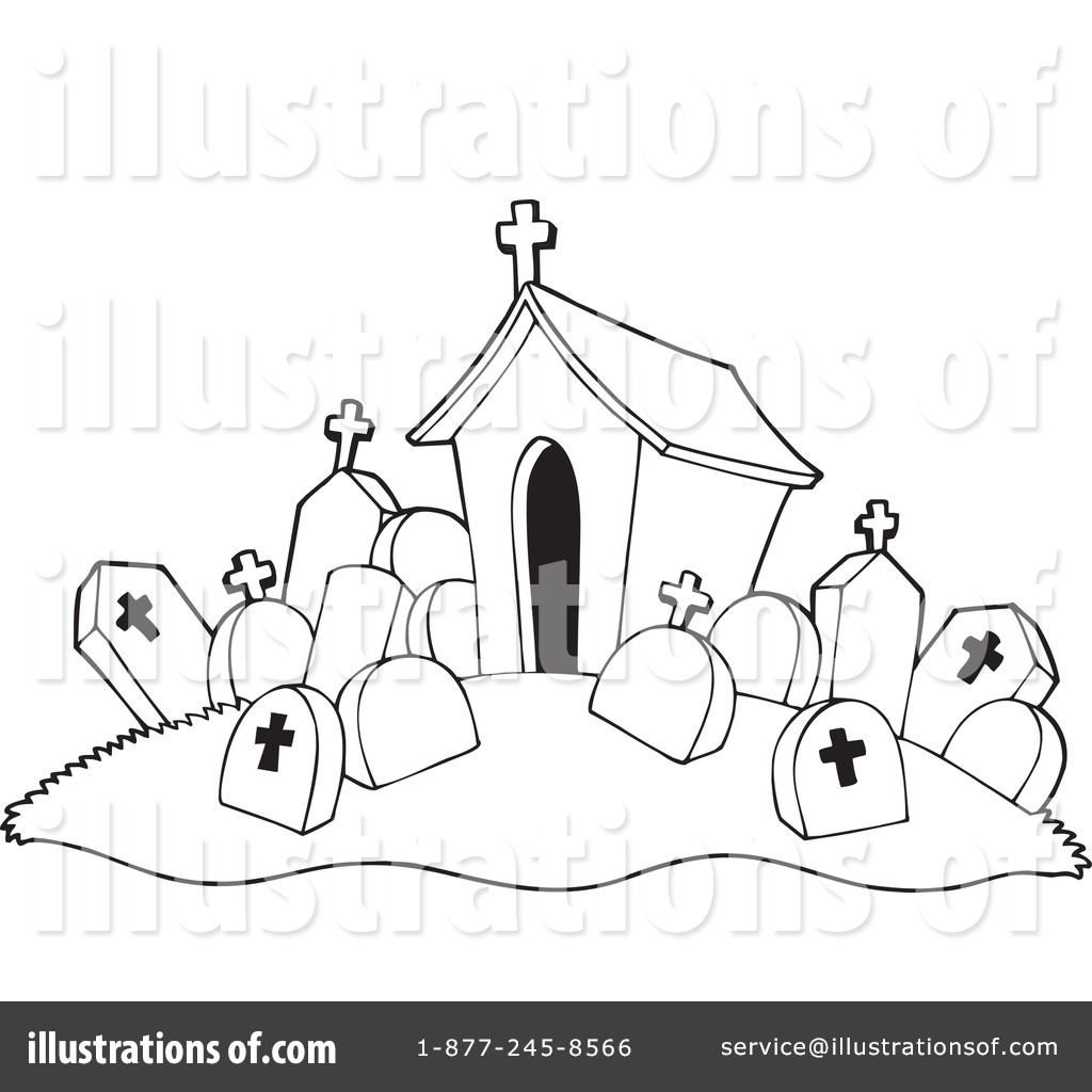 Cemetery clipart black and white. Pencil in color 