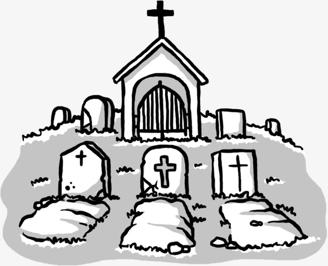 Cemetery clipart cementary. Hand painted grave png