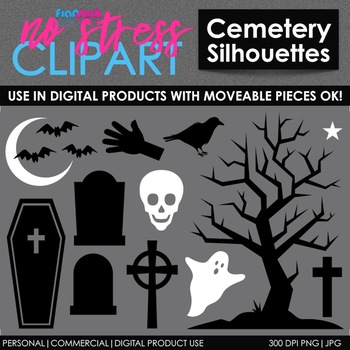 Cemetery clipart cementary. Halloween clip art digital