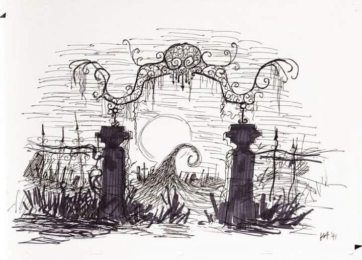cemetery clipart cemetery gates