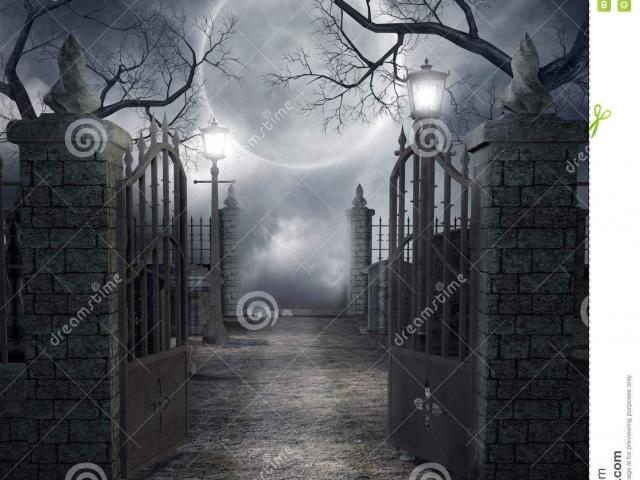 cemetery clipart cemetery gates