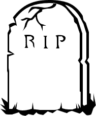 headstone clipart tombstone outline