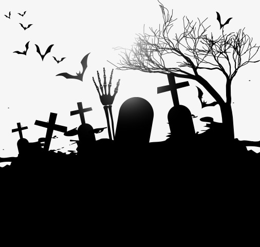 cemetery clipart halloween