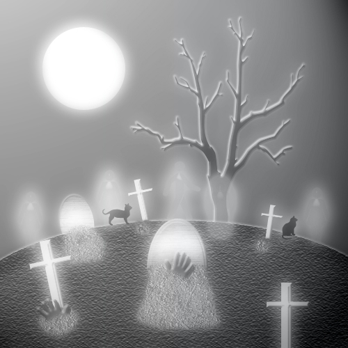 cemetery clipart haunted cemetery